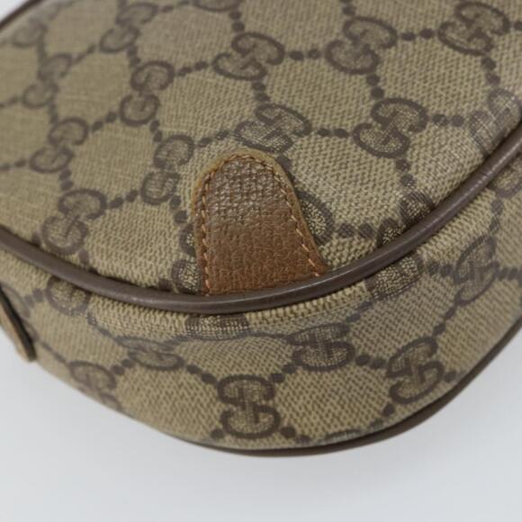 GUCCI GG Supreme Web Sherry Line Bag PVC Beige Gold 89 02 066 Auth 156823 - Picture 16 of 16